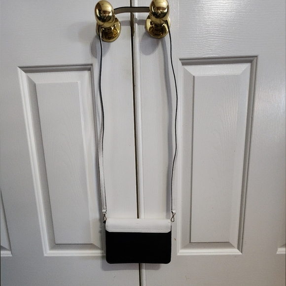 Kate Spade Grove Street Leather Crossbody - black & white - Picture 3 of 10